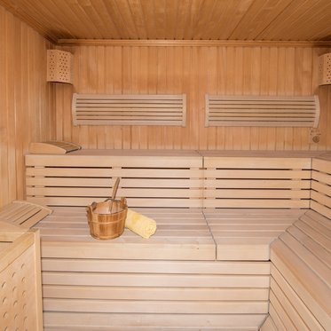 Solarbad Sauna von innen