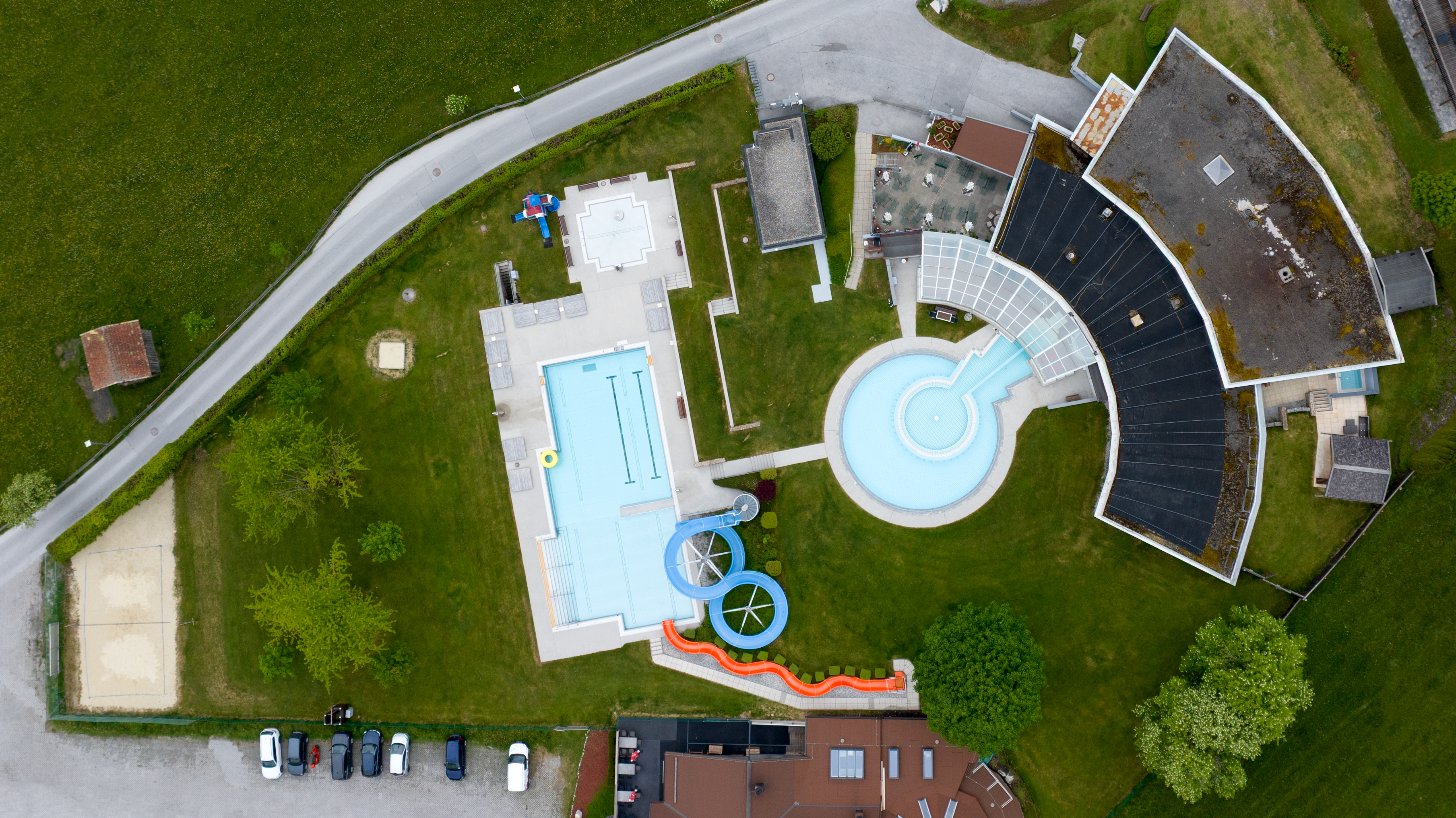 Das Solarbad Gastein aus der Vogelperspektive